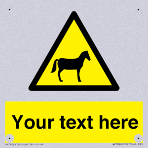 Custom warning horses